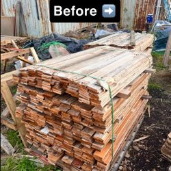 Cedar Aged Fence Pickets (pick up as soon as today Del Valle Austin) 