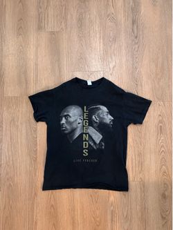 Kobe Bryant and Nipsey Hussle black cotton t-shirt Size M #NBA #rapper