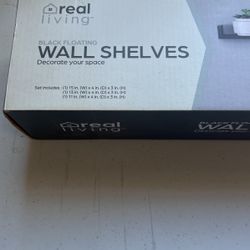 Floating Wall Shelves (Black)