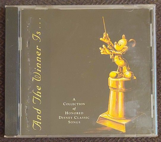 Vintage 1994 Disney "And The Winner Is..." - A Collection of Honored Disney Classic Songs CD - Walt Disney Movies - Music
