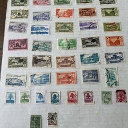 Lebanon Group Of 40 Stamps Used