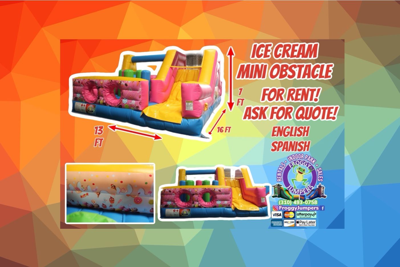 Ice Cream Mini Obstacle Course