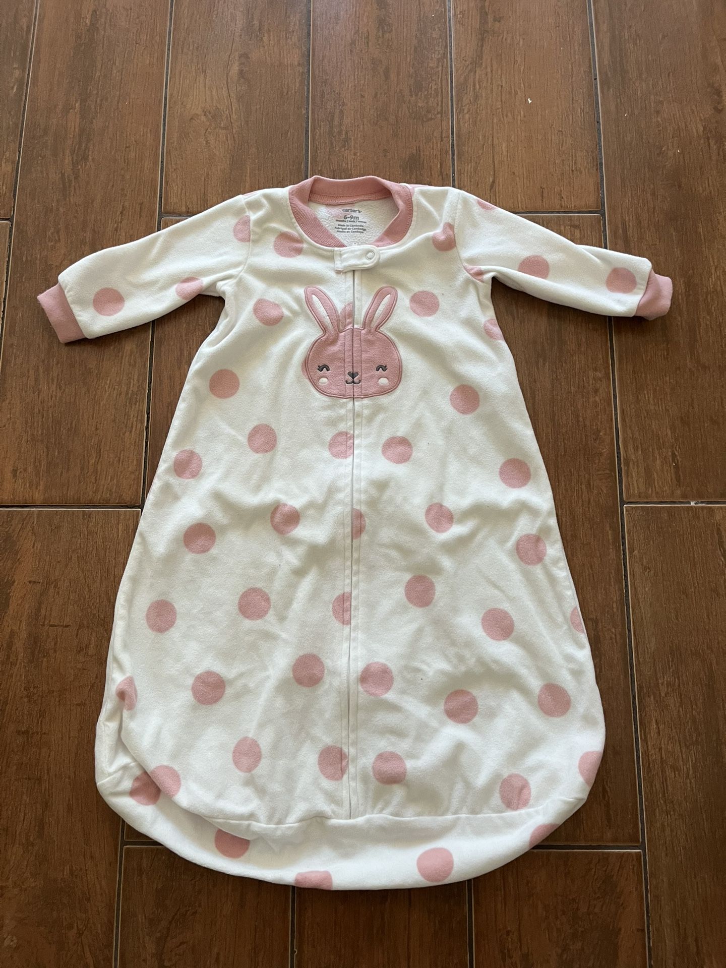 BABY SLEEP SACK WITH BUNNY DESIGN • LIKE NEW