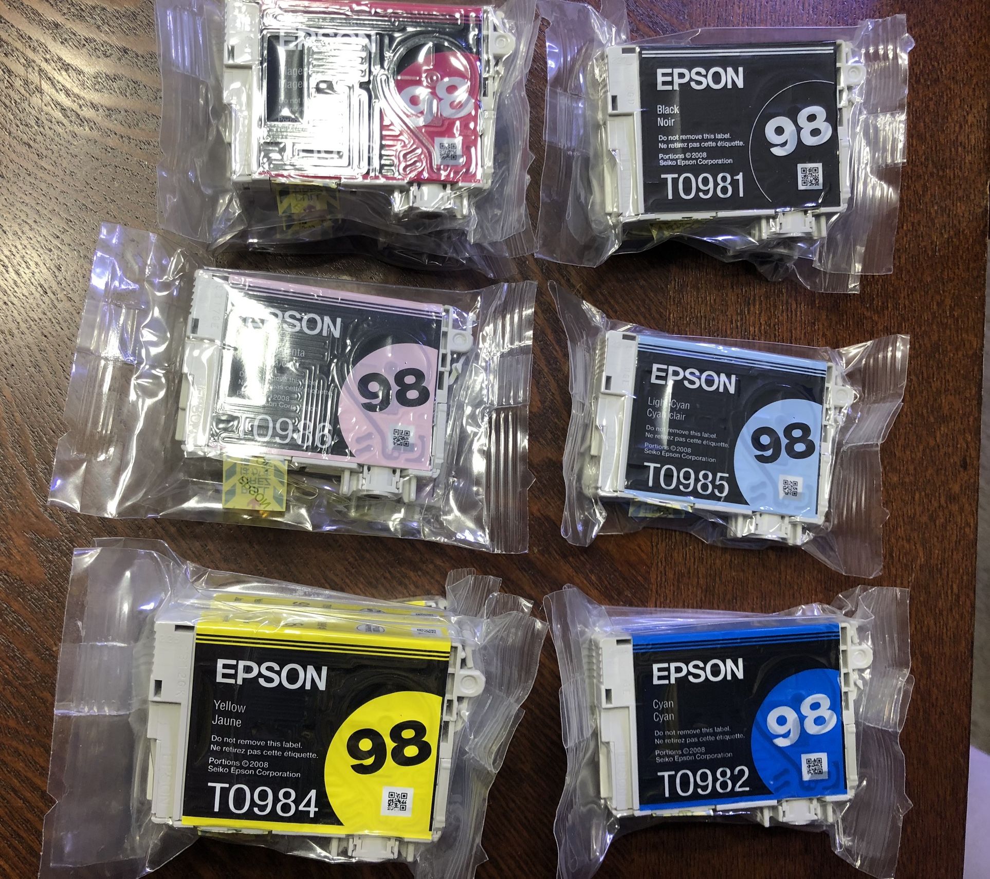 Epson 98 Printer Ink Cartridges