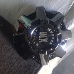 395L212 XM Xtreme Mudder - Tapón central de rueda negro brillante