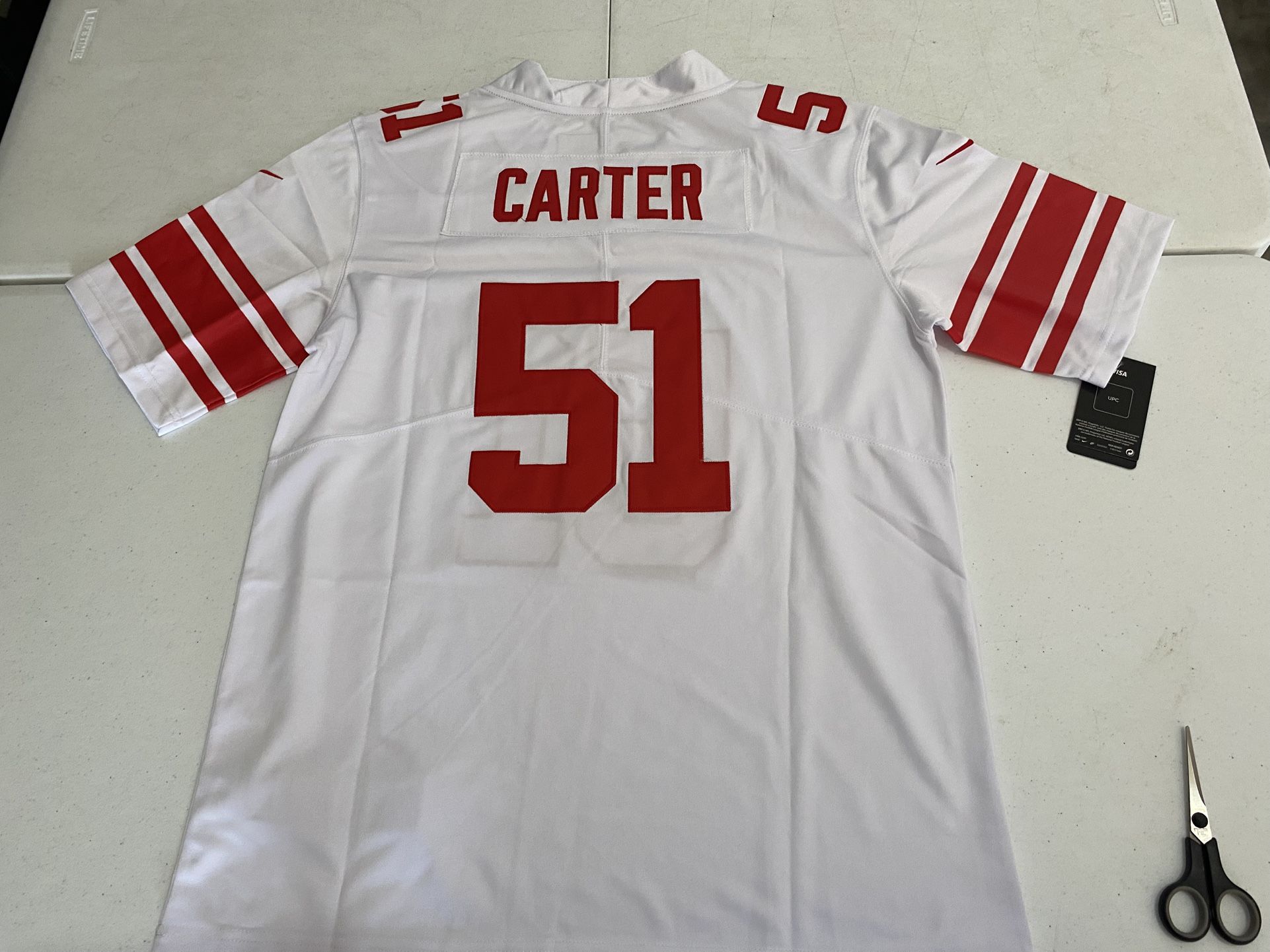NY Giants #51 Carter Adult Sizes Small Up To 3XL