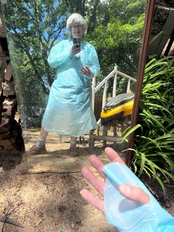 Disposable Blue Protective Gown