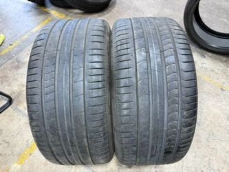 FREE DELIVERY (2) TWO Tesla Model Y Performance tires Rear Pirelli 275/35R21 90% EV TIRES