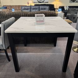 Beautiful Faux Marble Counter Height Table 