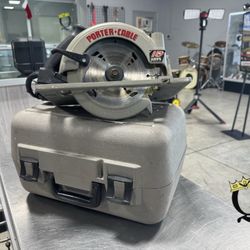 PORTER CABLE Heavy Duty Circular Saw Model 347 w/ Case