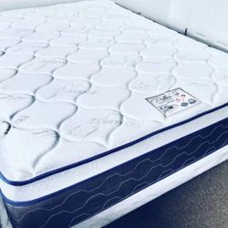 QUEEN SIZE MATTRESS PILLOW TOP 12” THICK BRAND NEW WE FINANCE DELIVERY 🚚 DELIVERY 