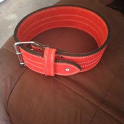 New 4 Inch Wide 10 Mm Thick Powerlifting Red Belt Size Small 