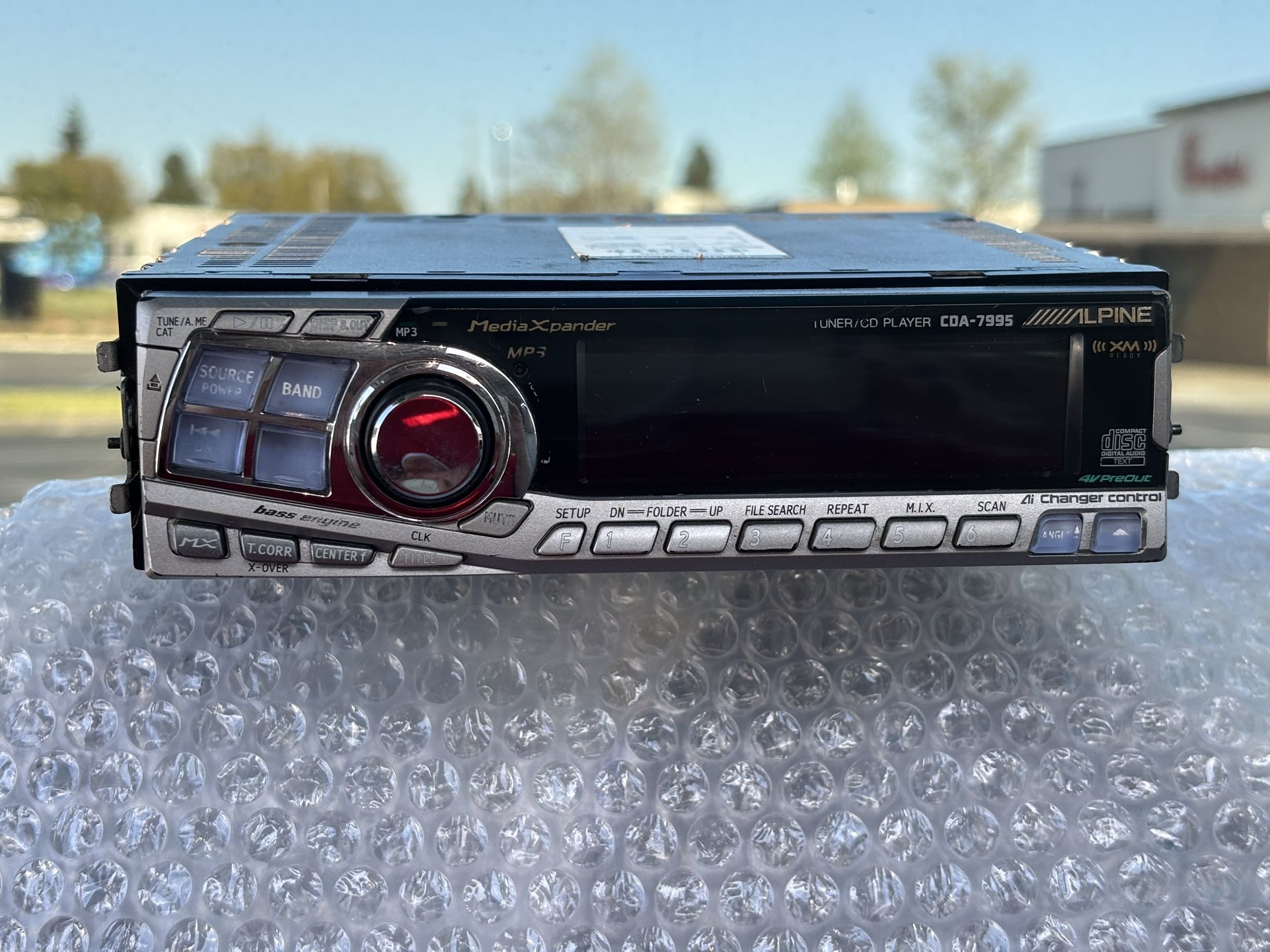 Alpine CDA-7995 CD/MP3 Receiver AiNet CD Controls Tilt Face + 6 RCA Output Power Old School Single Din+Alpine RUE Remote LIKE NEW No Lowballers Please