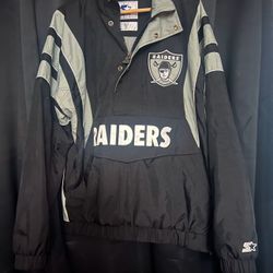 Raiders Windbreaker Jacket. Size M. In Great Condition 