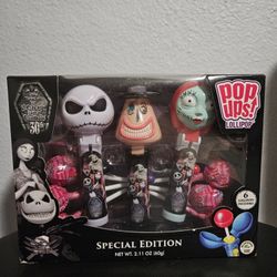 Disney Tim Burton's The Nightmare Before Christmas Special Edition Pop Ups Lollipop Gift Set