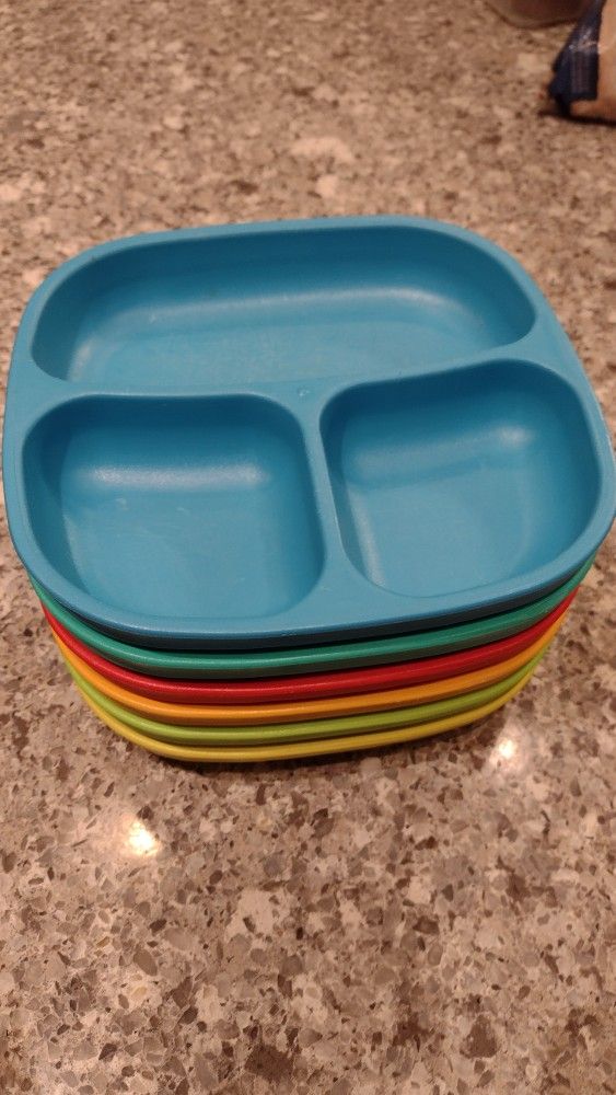 Set Of 6 Replay Kids Plates