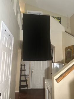 Xtra long black velvet curtains 2 panels 12 ft long New
