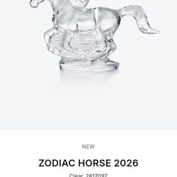 Baccarat Crystal Year Of The Horse Figurine 2026