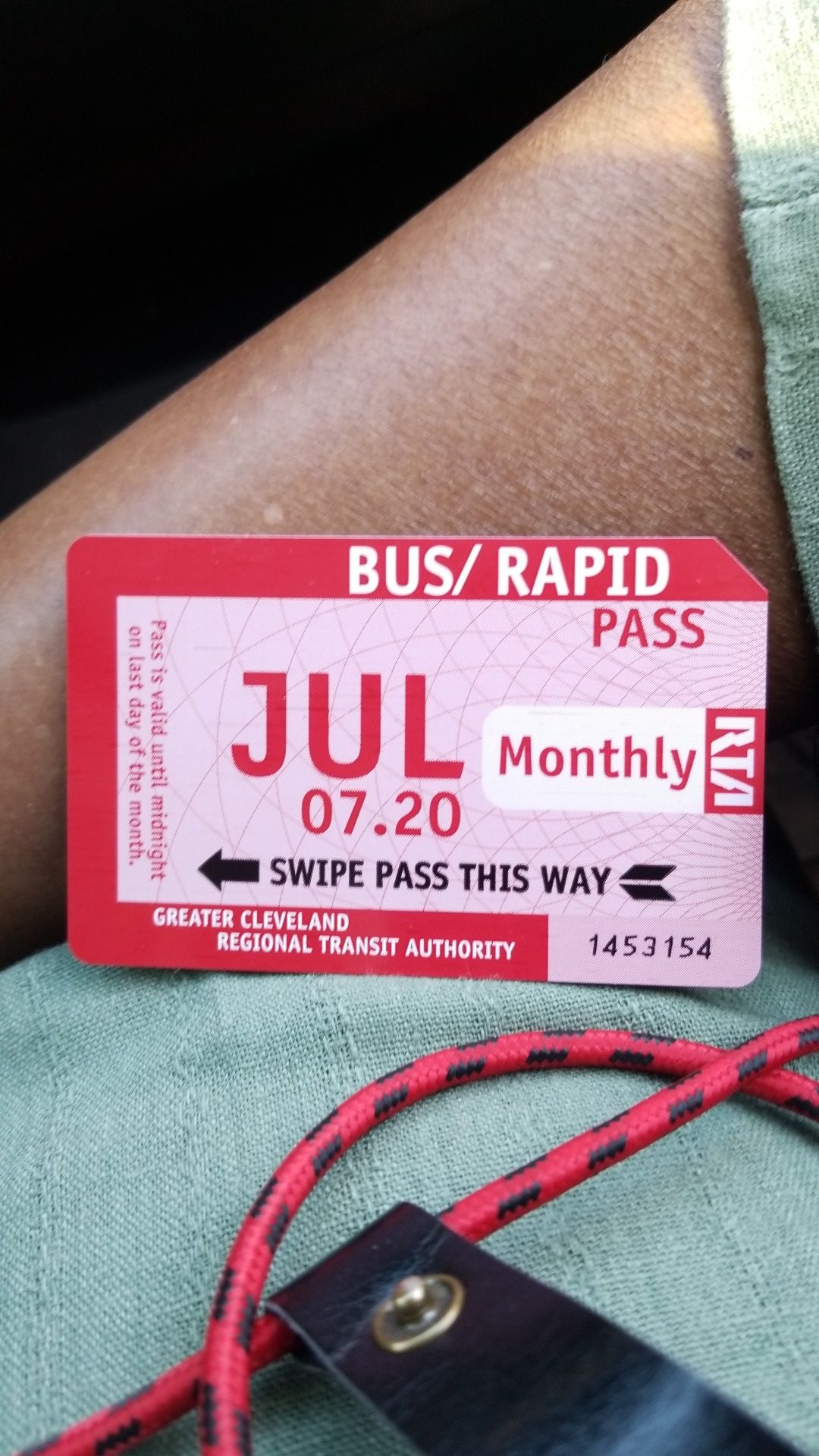 Bus and Rapid ticket whole month of July