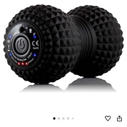 Peanut Electric Vibrating Rechargeable Foam Roller - 4 Intensity Levels for Firm Battery-Powered Deep Tissue Recovery, Training, Massage - Therapeutic