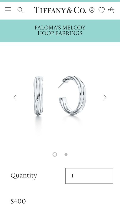 Tiffany & Co. Paloma’s Melody Hoop Earrings