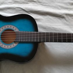 Lagrima Blue And Black Guitar 