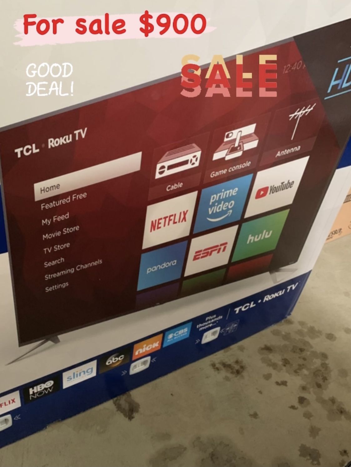 TCL Roku 75 Inch 4K HD TV