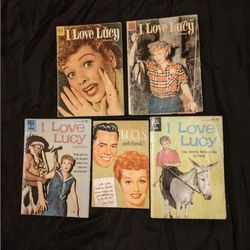 *Vintage 'I Love Lucy' Dell Comic Book Lot & 'Lucys Notebook'  1950's , 60s