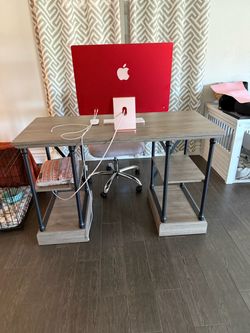 Wooden work desk