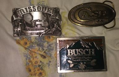 Vintage belt buckles
