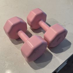 Pink 10lb Weights