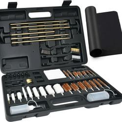 FIREGEAR Gun Cleaning Kit Universal Supplies for Hunting Rilfe Handgun Shot Gun Cleaning Kit for All Guns with Case