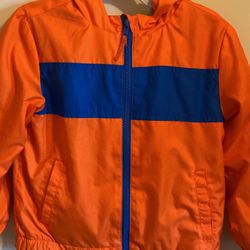 Toddler Boys Orange Hoodie Jacket XS