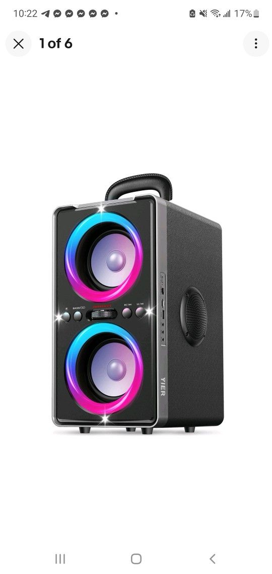 BRAND NEW..Portable Bluetooth Speaker, 200W (Peak) Loud Sound Stereo with subwoofer, Fas...