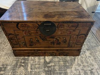 Hand Painted Oriental Trunks