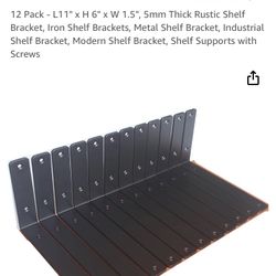 11” X 6” Shelf Supports ( Set Of 12)