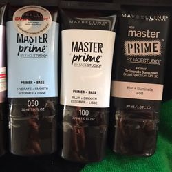 New Maybelline Master Makeup Primers