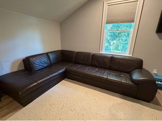 Genuine Italian Leather Couch