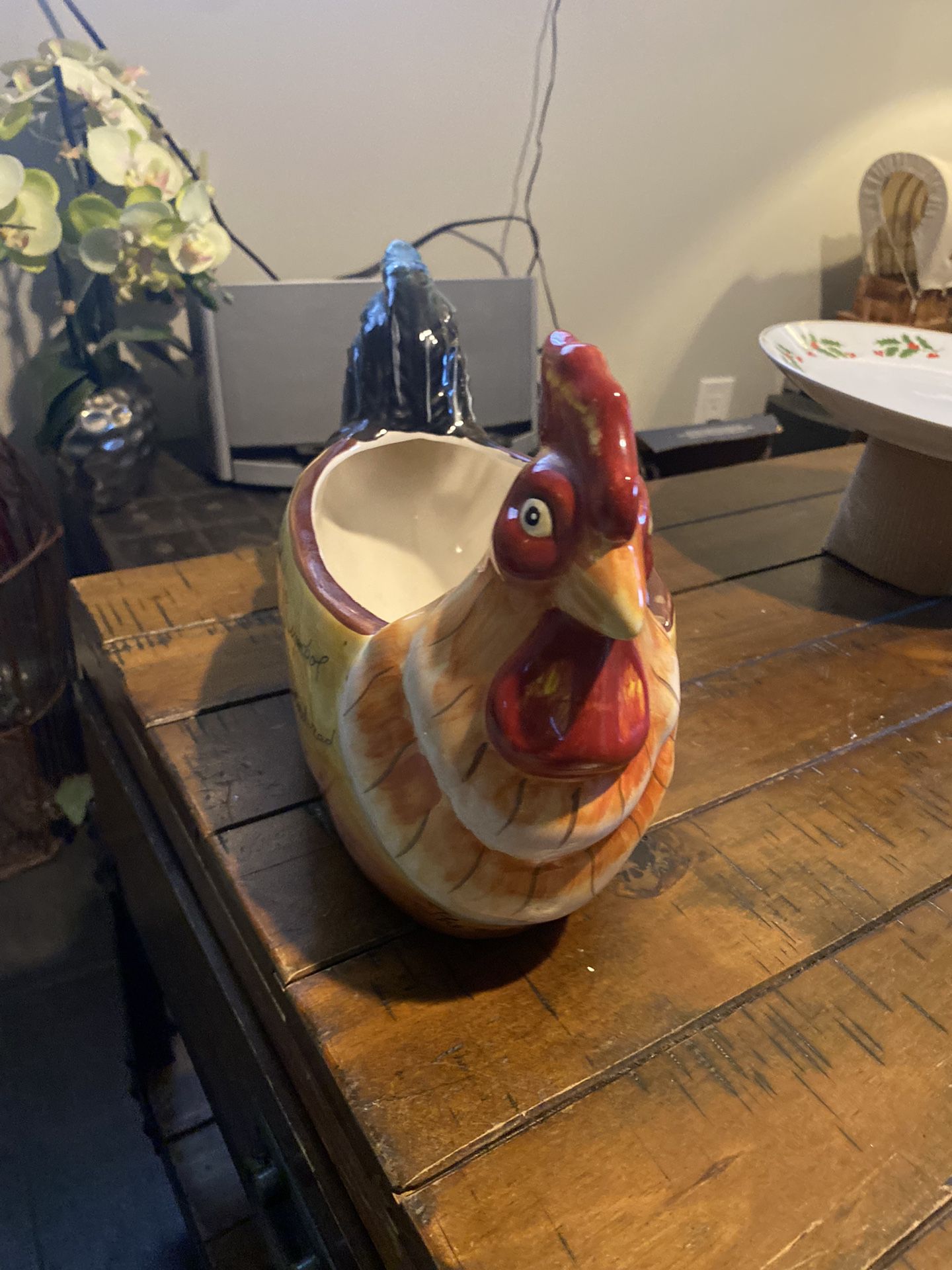 Rooster Ceramic Pot