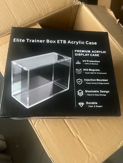 Magnetic acrylic case for ETBs.