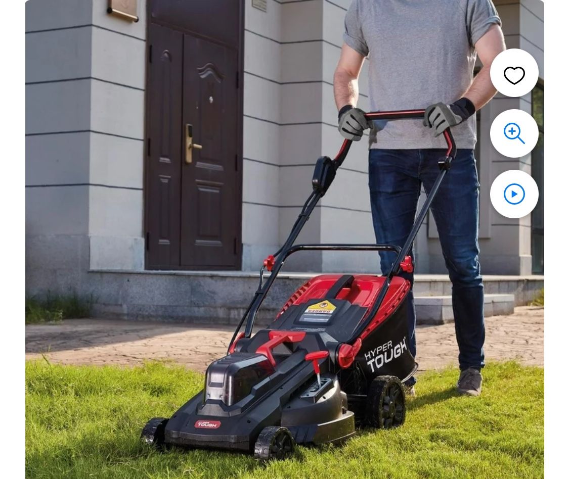 Hyper Tough 40V Max Cordless 16-in. Battery Powered Lawn Mower, (2) 4.0Ah Batteries & Charger Included