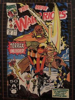 New Warriors #16 Vol 1 (Direct Edition), bagged and boarded