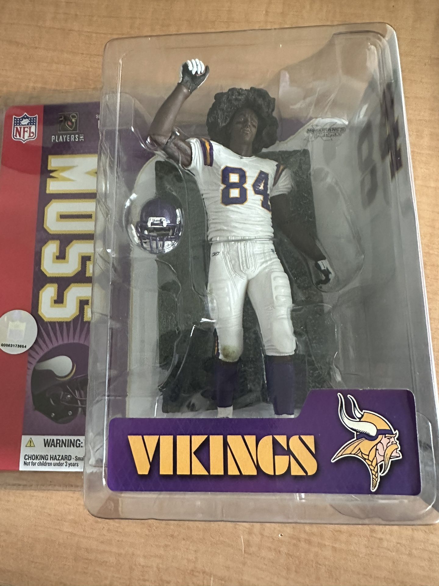 スポーツ McFarlane Randy Moss Vikings Variant McFarlane NFL Randy Moss Minnesota Vikings Rare Afro Variant for