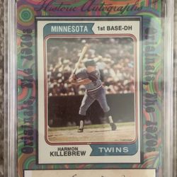 Harmon Killebrew Autograph Baseball HOF