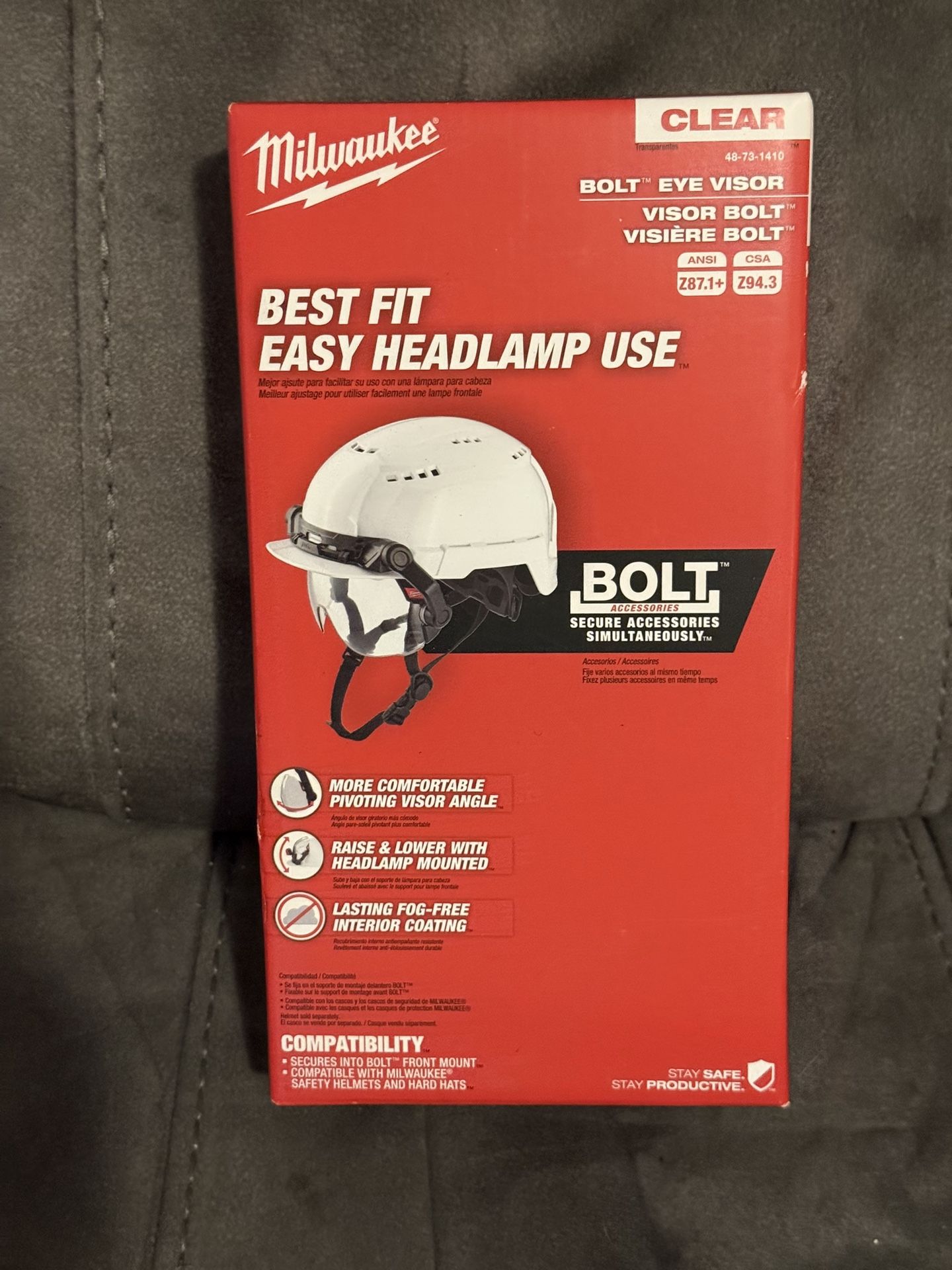 Milwaukee Bolt Eye Visor Clear