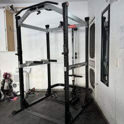 Weight Rack with low and high cable accessories