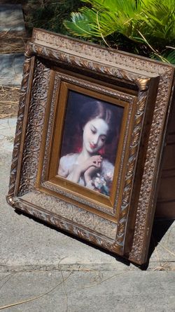 Ornate Gold Framed Portrait Print