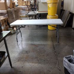 Folding table in half