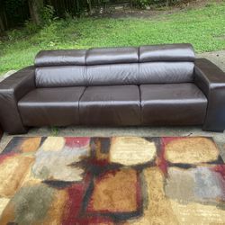 leather Contemporary Couch