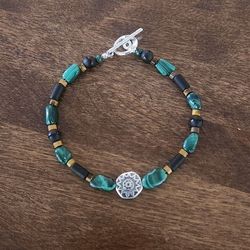 Aztec Sun Mixed Gemstone Bracelet